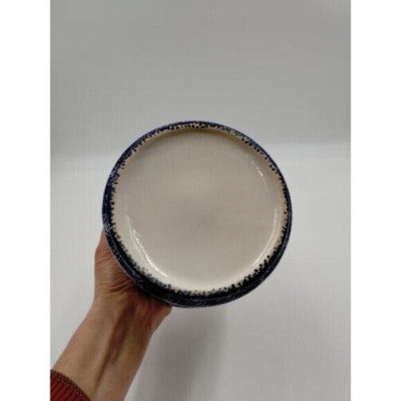 Corelle Coordinates Jay Imports Blue Hearts Stoneware Jar Utensil Holder 80s - Picture 6 of 8